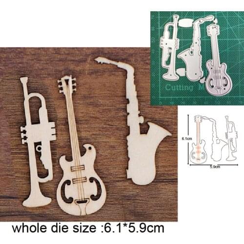 Craft dies Horn Texas Guitar Metal Cutting Dies For DIY Scrapbooking dies Paper Cards Decorative Embossing Folder Stencils dies