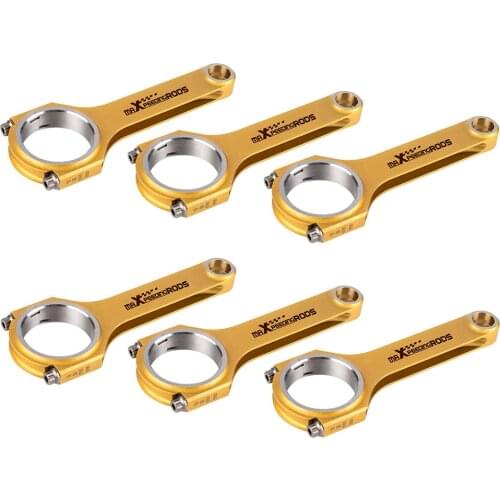 4x Conrods Connecting Rods 153mm for Audi & VW 3.0T Porsche Cayenne For Audi B7 A4 B8 A4 Q7 C6 A6 D3 A8 Con Rod H Beam EN24