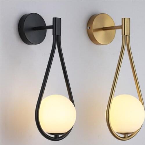 Modern Creative Ball LED Wall Lamp Home Loft Corridor Bedroom Bedside Hanging Reading Night Light
