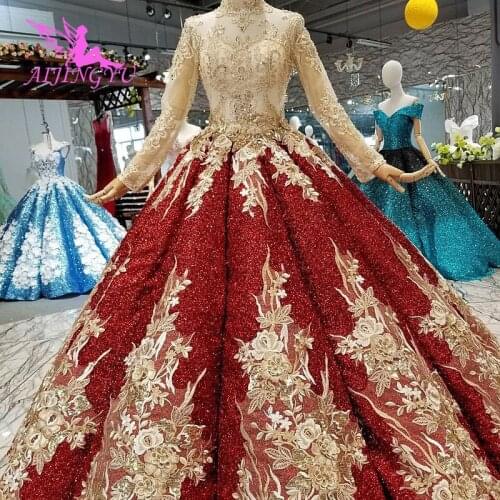 AIJINGYU Wedding Dresses 2021 2020 Plus Size Online Gowns With Price Lace Sexy Portuguese Gown Long Cord Lace For Wedding Dress