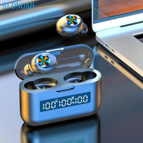 TWS Wireless Bluetooth Earphones5.0 Stereo Earbuds with 2000mAh power bank for Iphone 12 Mini xiaomi smartphones