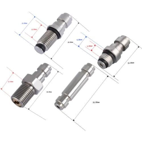 8mm male constant pressure valve inlet 30mpa high pressure air compressor pump connector stainless steel intake nozzle 4500PSI