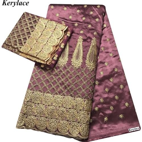 High Quality Purple George Lace African Fabric Raw Silk Embroidery French Net Cloth Tulle Swiss Voile Lace Fabric DressKRL-92371