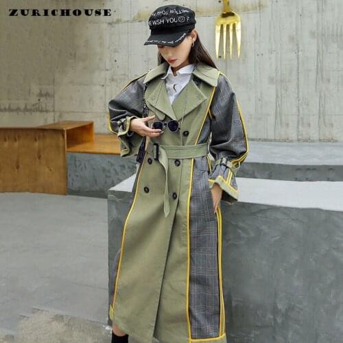 ZURICHOUSE Women's Double Breasted Trench Coats