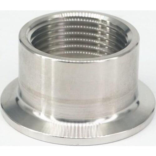 1" BSPT Female x 1.5" Tri Clamp 304 Stainless Steel Sanitary Pipe Fitting Connector For Homebrew Ferrule OD 50.5mm