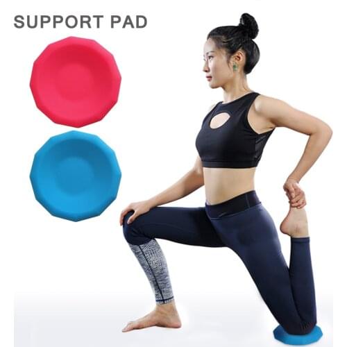 1Pair Portable Plank Workout Thickened Round Knee Pad Yoga Push-up Mat Fitness Sports Protective Anti-slip Slip Mat for Sports