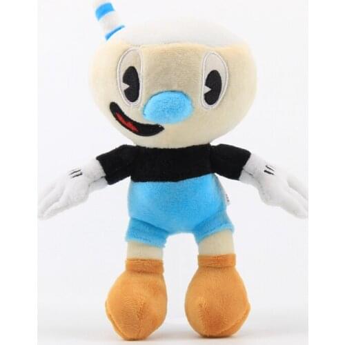1pcs 23cm Game Cuphead Plush Toy Dolls Cuphead Mugman Plush Soft Stuffed Anime Christmas Gifts for Kids