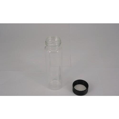 10pcs 15ml Clear Glass Seal Bottle Reagent Bottle Sample Vials Plastic Lid Screw Cap Color Random