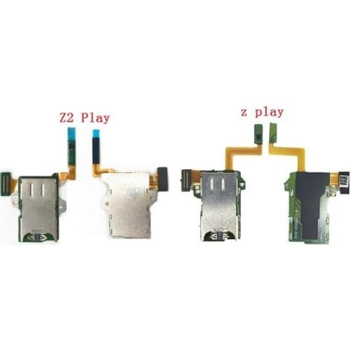 10pcs/lot, Original for Motorola for Moto Z PLAY XT1635 / Z2 PLAY XT1710 SIM card reader Memory SD connector flex cable ribbon