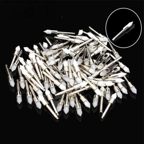 100pcs/box Flat Head Dental Polishing Cup for Contra Angle Polishing Brush Polisher Prophy Cup Disposable White Flat Latch Type