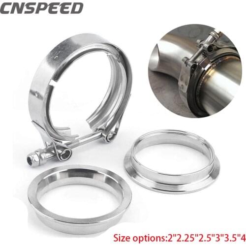 304 Stainless Steel 2“ 2.25"2.5" 3" V band Clamp 3" Inch V-band Exhaust Male Female Flange Turbo Exhaust Vband V Clamps Kits