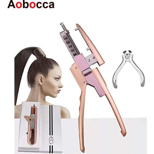 Aobocca 6D Hair Extension Connector Machine 2nd Generation No-Trace Quick Kit Easy Operation Machine Wig Extension Tools
