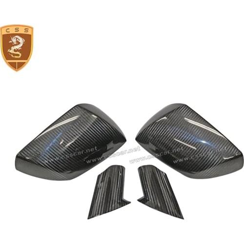 Car Accessories Dry Carbon Fiber Side Mirror Frame Caps Cover Replacement Fit For 2011-2014 LP700 Side Mirror Car