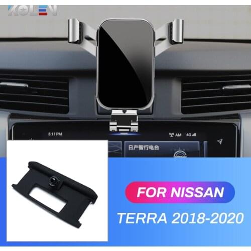 Car Mobile Phone Holder For Nissan Terra 2018 2019 2020 Auto Air Vent Outlet GPS Gravity Stand Special Mount Navigation Bracket