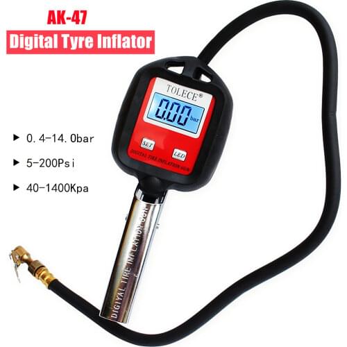 SP-190 Brand New Digital LED Display Tyre Inflator Gun Meter/Pressure Monitor Gauge/Inflated And Deflated Test
