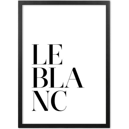 Quotes Leblanc Wall Art Print paper Painting Nordic Posters And Prints Wall Pictures For Living Room Decor