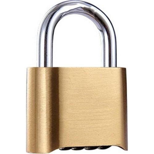 70mm Short Shackle Travel Luggage/Suitcase/Gate Lock Security Waterproof Brass Padlock Four-Digit Combination Password Copper