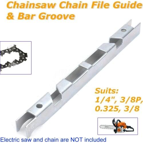 Depth Gauge Chainsaw Chain File Guide & Bar Groove For Chain Saw Raker Clean Depth Gauge File Guide +Bar Groove 1/4" 3/8" P 0.32