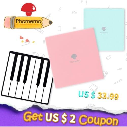 Phomemo M02 Pocket Printer Mini Bluetooth Wireless Portable Mobile Printer Thermal Printer for Learning Assistance Study Journal