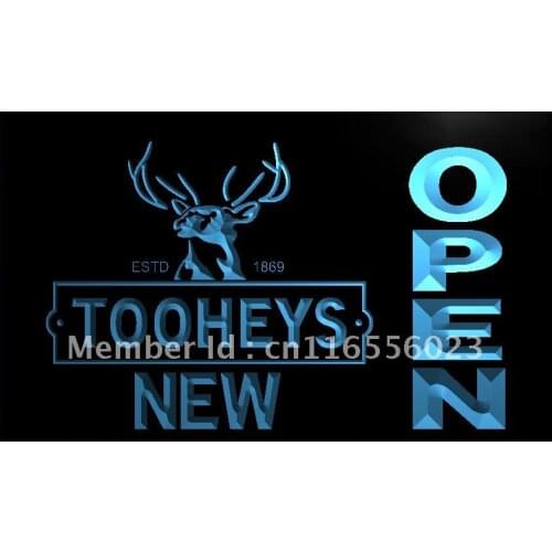 LA080- Tooheys New Beer OPEN Bar LED Neon Light Sign home decor crafts