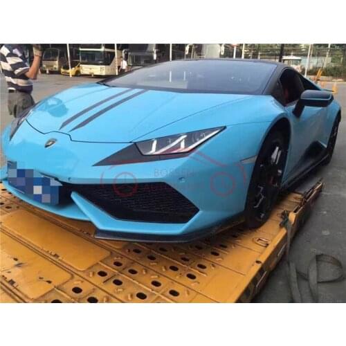 Lp610 fibra de carbono amortecedor dianteiro divisores traseiro difusor saias laterais spoiler traseiro para lamborghini huracan