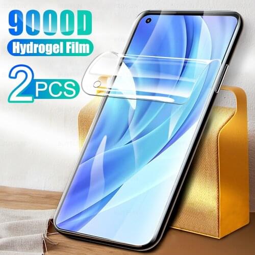 2Pcs Full Cover Soft Hydrogel Film For Xiaomi Mi 11 Lite M2101K9AG Protective Screen Protection Phone Protector Film Not Glass