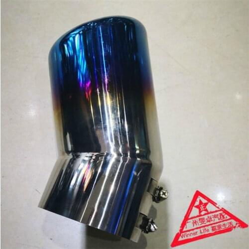 New Styling Auto Round Bent Exhaust Tip Muffler For Land Cruiser Tail Throat Stainless Steel Decoration Tube Special Large Size