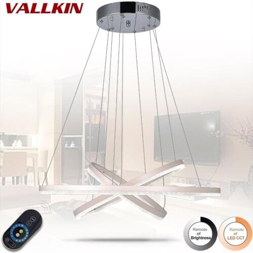 Dimmable 31 inch LED Ring Light Fixture Acrylic Pendant Light Modern LED Lighting White LED Lustre Suspension Drop Indoor Lamp