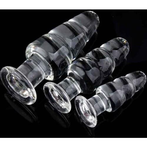 Pagoda Glass Grystal Penis Anal Plug Sex Toys Back Court Drawbead Flirting Masturbation Stick Gay Sex Goods Anal Sex Appliances