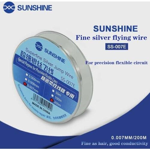 SUNSHINE SS-007E Flying Line Jump Wire 0.007mm For Mobile Phone CPU Fingerprint Touch Dedicated Repair Flying Line