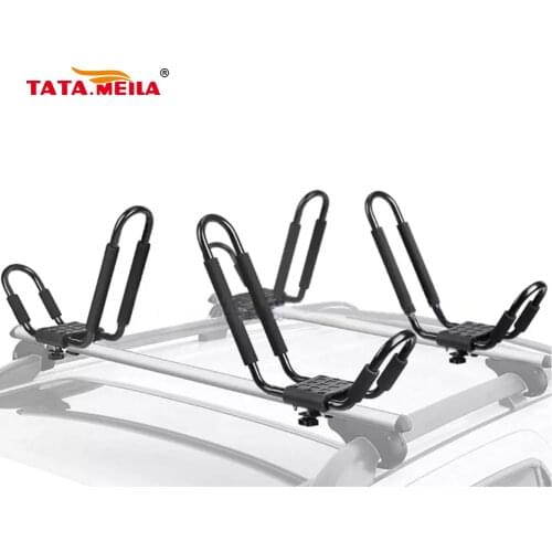 TATA.MEILA Universal Rooftop Kayak Rack, Carrier For Kayak Canoe Paddle Boat and Ski Board