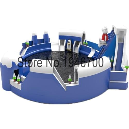 High Quality New Design Inflatable Pool inflatable swimming pool with slides