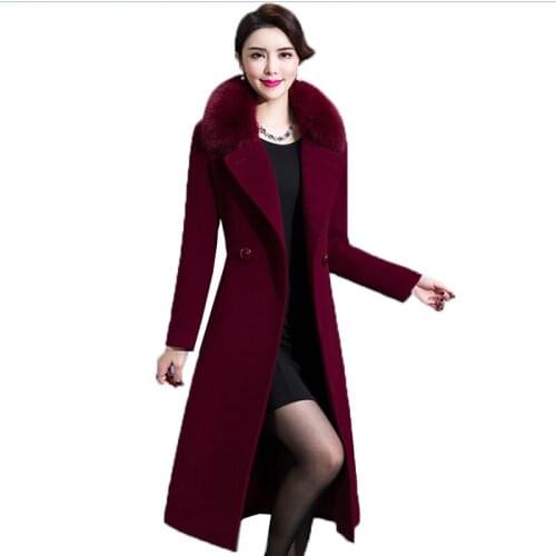 Plus size Autumn Winter Wool Coat Womens Cashmere Woolen Coats 2021 Top Quality Outerwear Winter jacket Women Warm Parkas LJ211