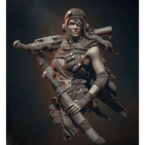 1/12 BUST Resin Figure Model Kit Unassambled Unpainted BUST486（80mm