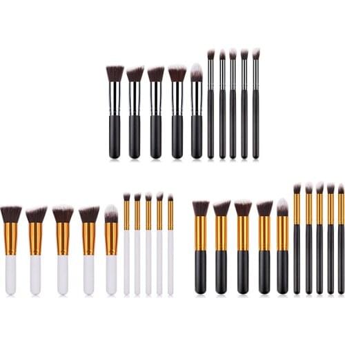 10Pcs Makeup Brush Set Small Size 14cm For Foundation Eyeshadow Eyeliner Lip Powder make up Brush Cosmetic tools T10163