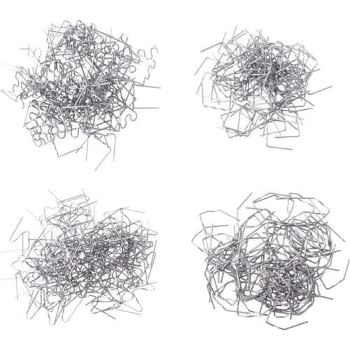 400Pcs Pre-cut Staples Hot Staples For Plastic Stapler Repair Kit Welder 4 Sizes