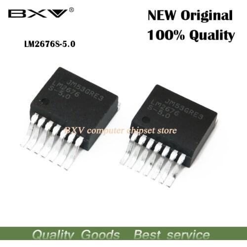 5PCS/LOT LM2676SX-5.0-NOPB TO263-7 IC REG BUCK 5V 3A TO263 LM2676S-5.0 LM2676 S-5.0