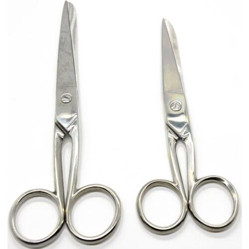6Inch 7 Inch 2pcs Lot Full Stainless Steel Fabric Cutting Tailor Scissors Hair Cut Scissors Professional OEM wholesale Scissors