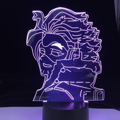 Anime Lamp My Hero Academia Kirishima Eijiro Lamp for Bedroom Decor Night Light Kids Birthday Gift Dropshipping