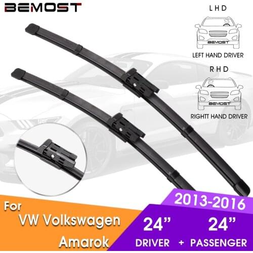 BEMOST Car Wiper Blade Front Window Windshield Wipers Blade For VW Volkswagen Amarok 2013-2016 LHD/RHD 24"+24" Car Accessories