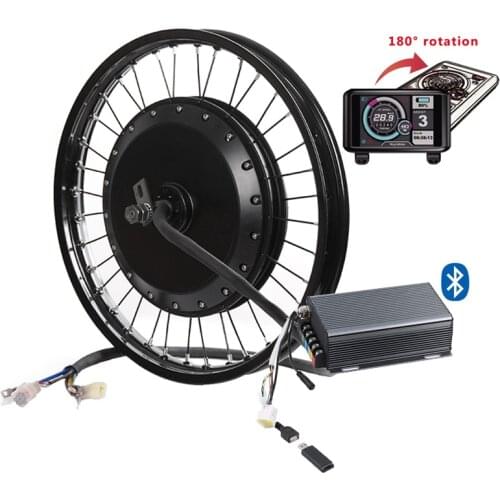 Bluetooth ! 72v 8000w QS V3 273 electric bike hub motor conversion kit with TFT colorful display