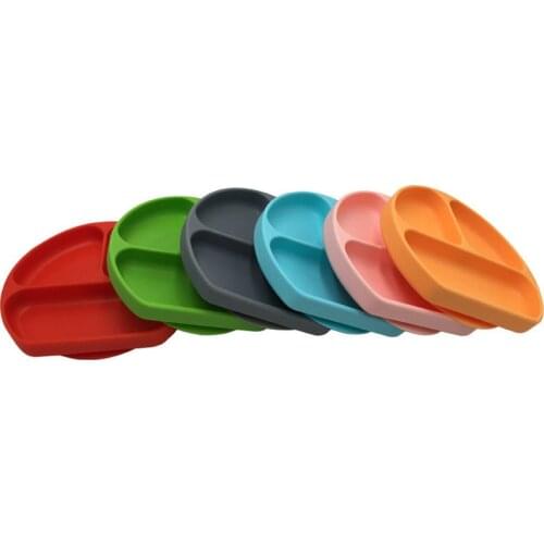 Baby Silicone Dishes Suction Bowl BPA Free Silicone Smile Face Plate kid Tableware Toddler Infant Asist Feeding