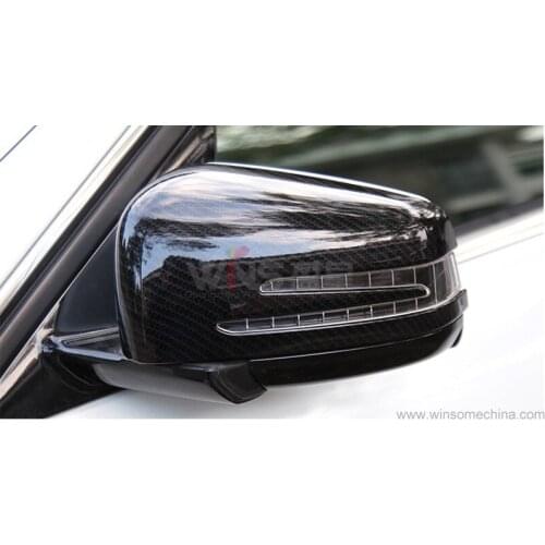For Mercedes GLE Wagon Coupe W166 2015 2016 2017 2018 Carbon Fiber Color Side Wing Door Mirror Cover Accessories