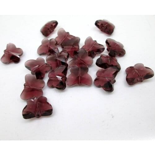 Garland Chakra Spectra 100 Violet Butterfly Chandelier Crystal Lamp Parts Octagon Beads Connectors 14mm M02099-4