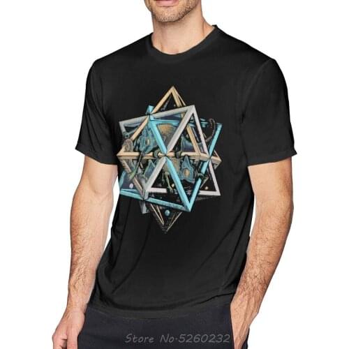 Escher T Shirt Escher Chamaleon T-Shirt Men Tee Shirt Short-Sleeve Streetwear Cotton Printed Cute Tshirt Streetwear