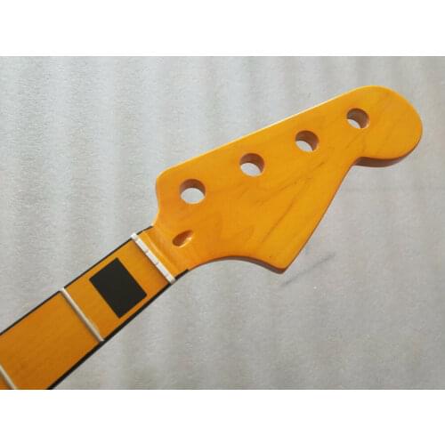 Bass Guitar Neck Maple 20 Fret Maple fingerboard Inlay 34inch JB Bass Yellow