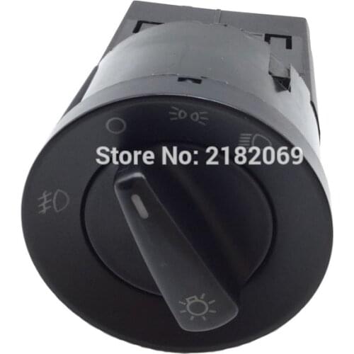 Chrome Headlight Fog Light Width Lamp Switch Control Fit VW Jetta MK4 Bora Golf GTI MK4 Passat 5 Beetle 1C0 941 531 1C0941531