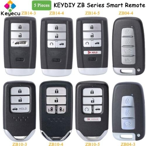 KEYECU KEYDIY for Hyundai Kia for Nissan Infiniti ZB Series ZB04-3/ 4 ZB03-4/ 5 KD Smart Remote Car Key for KD-X2 Key Programmer