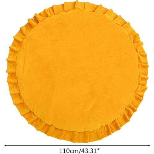 L41D Baby Play Mat Crawling Carpet Kids Room Floor Rug Round Game Pad Playmat Children Bedroom Nursery Home Decoration Props