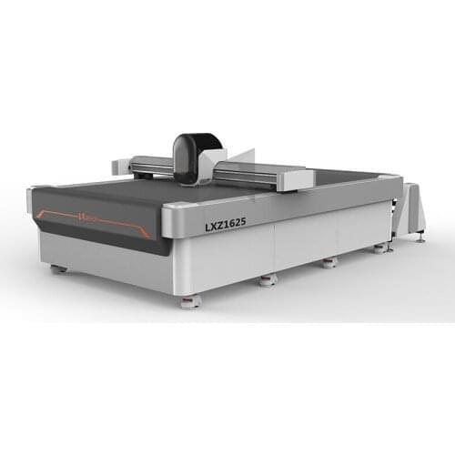 Oscillating knife cutting machine with CCD camera for leather clothing jeans